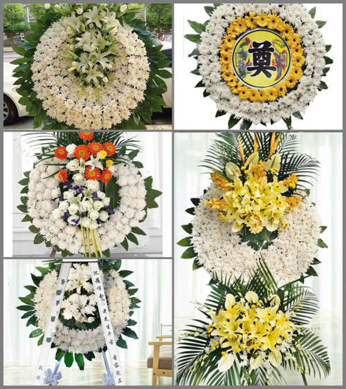 安徽六安市霍邱县新店镇塘南村花圈速递